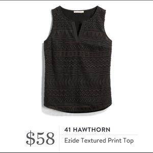 Black Sleeveless Textured Blouse